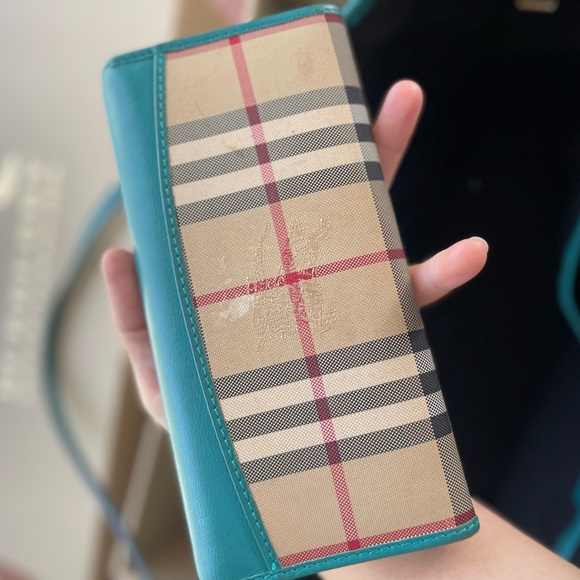 Burberry haymarket bag and matching wallet - Picture 10 of 16